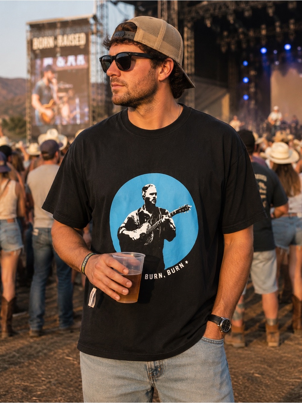 Zach Bryan Burn Burn Burn Tour T-shirt